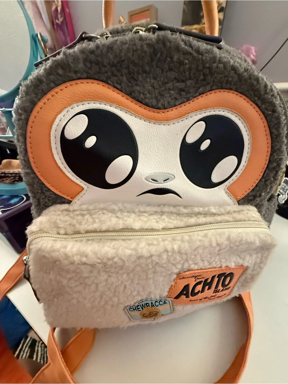 Star Wars Bioworld The Last Jedi Porg Sherpa Mini Backpack